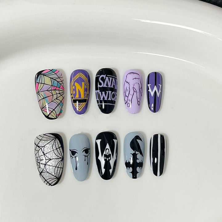 Whimsical Bunny-Themed Press-On Nail Art Set Bowlift