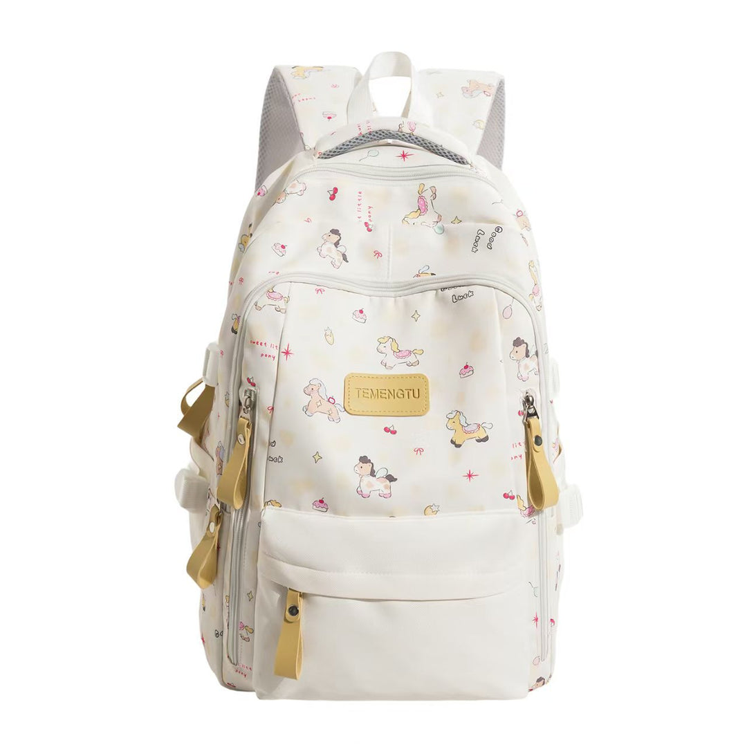 Playful Cartoon-Themed Backpack Bowlift
