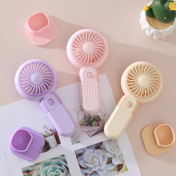 Women's Portable Hand Fan with USB Charging Function and Ergonomic Design Bowlift