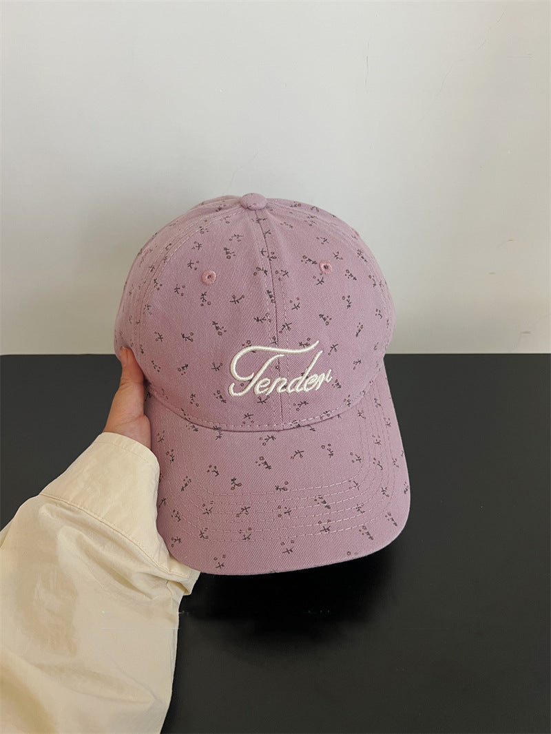 Adjustable Floral Embroidered Cap