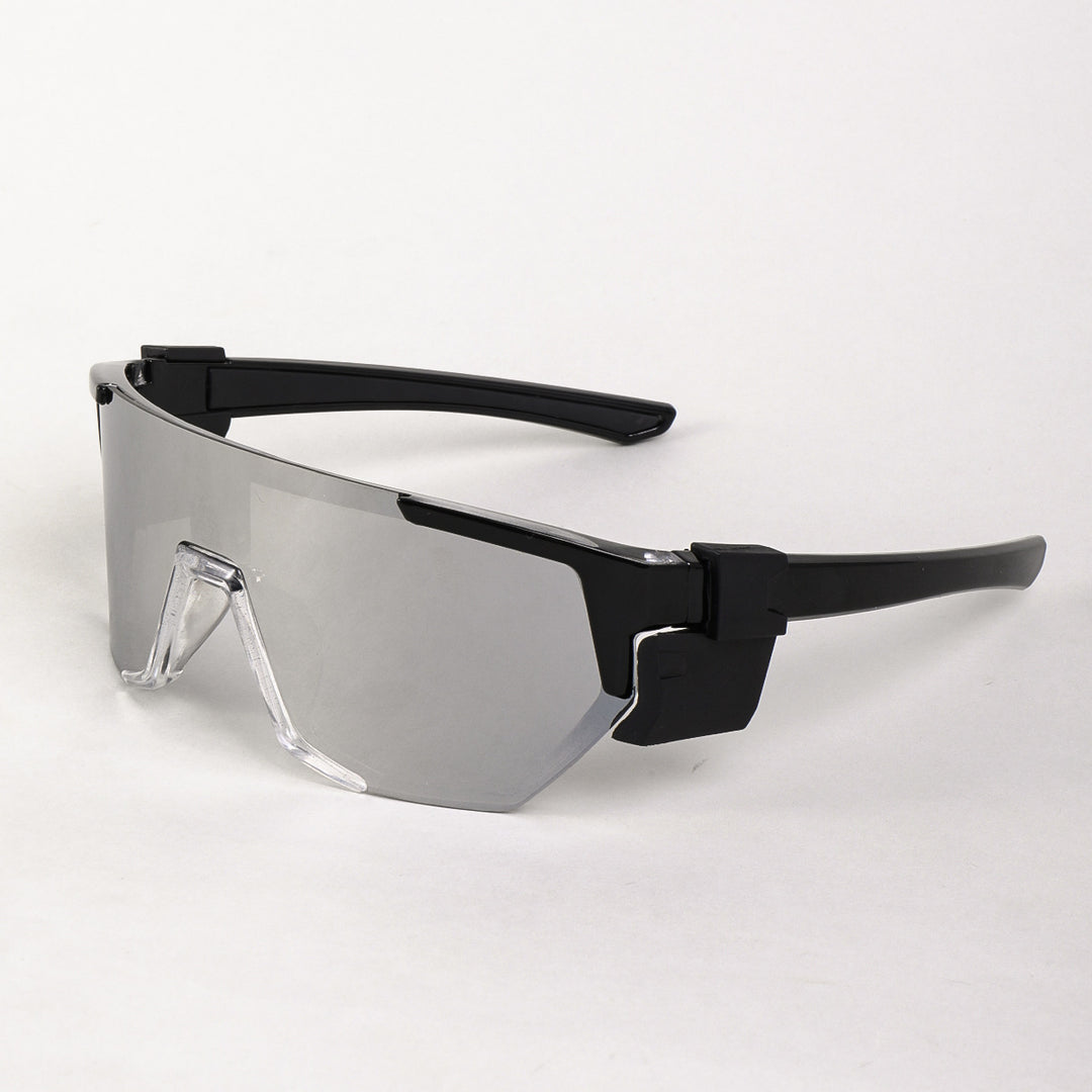 Women's sports sunglasses in a modern futuristic design with polarized lenses Bowlift