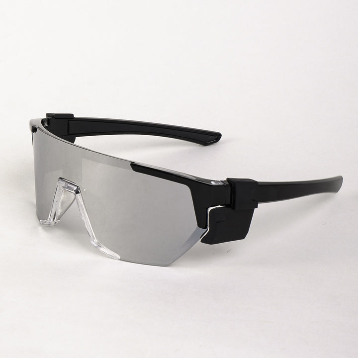 Women's sports sunglasses in a modern futuristic design with polarized lenses Bowlift