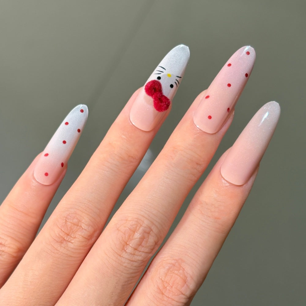 Character-Themed Press-On Nail Set Bowlift