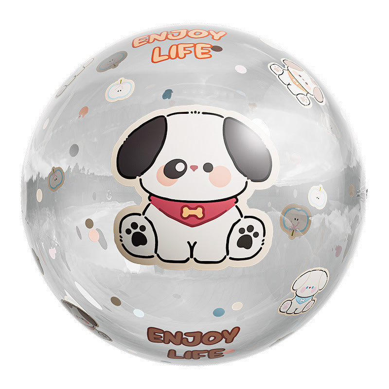 Unisex Inflatable Play Ball with Cheerful Bear Design Bowlift