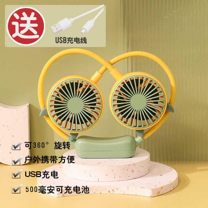 Portable Neck Fan with Flexible Mount Bowlift