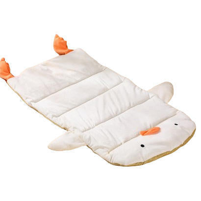 Duck-Shaped Plush  Sleeping Mat  Dog Bed