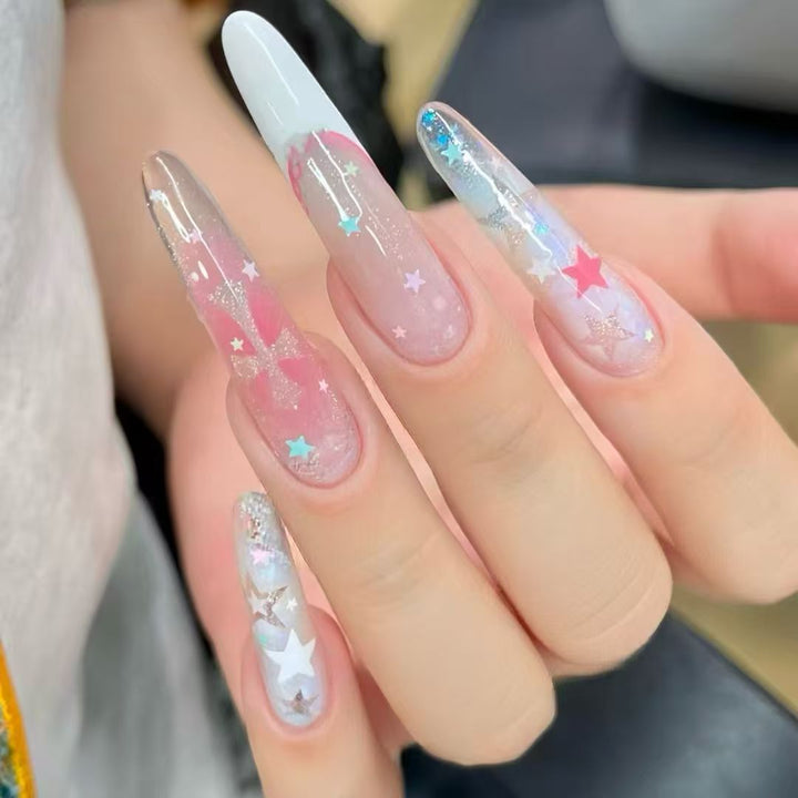 Artistic Long Stiletto Nail Enhancements Bowlift