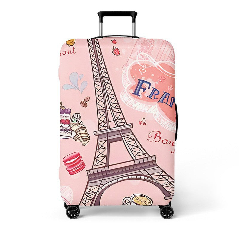 Women's Hard Shell Travel Suitcase with Creative Cat Design Bowlift