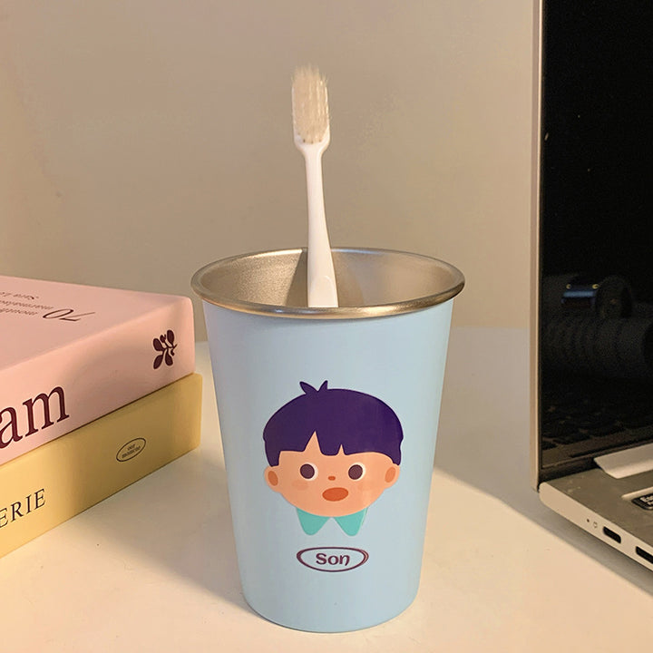 Funny toothbrush holder with cheerful character design Bowlift