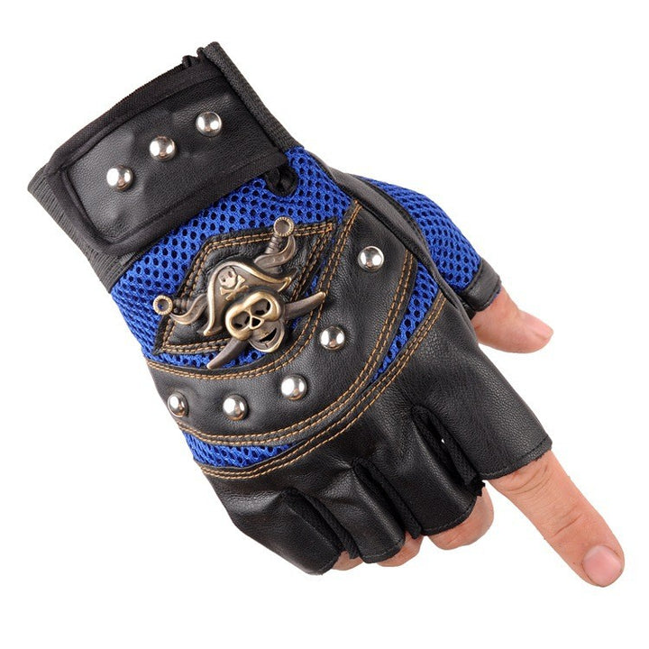 Men's biker gloves with breathable mesh material and robust design Bowlift