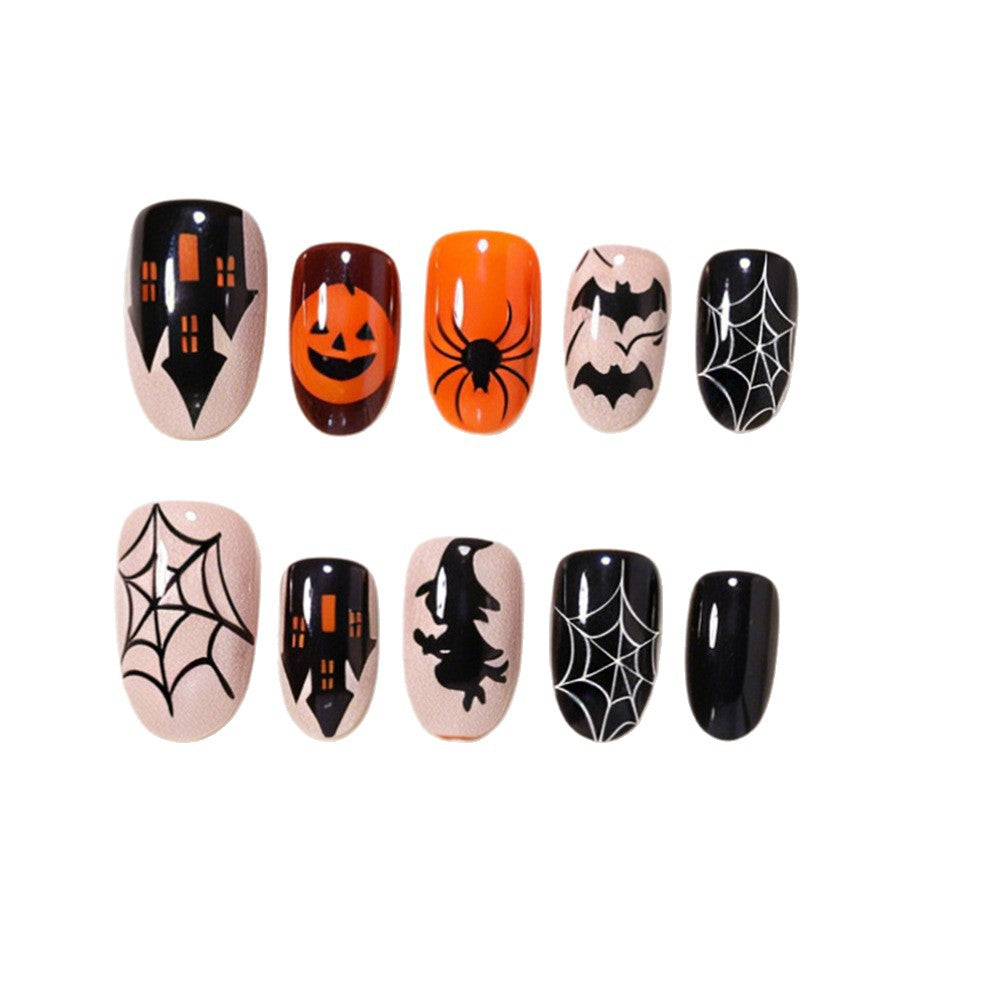 Halloween Themed Press-On Nail Art Kit Bowlift