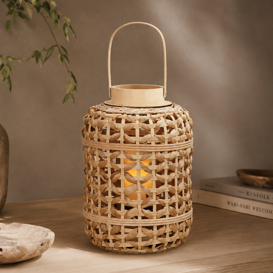 Decorative Rattan Lantern Bowlift