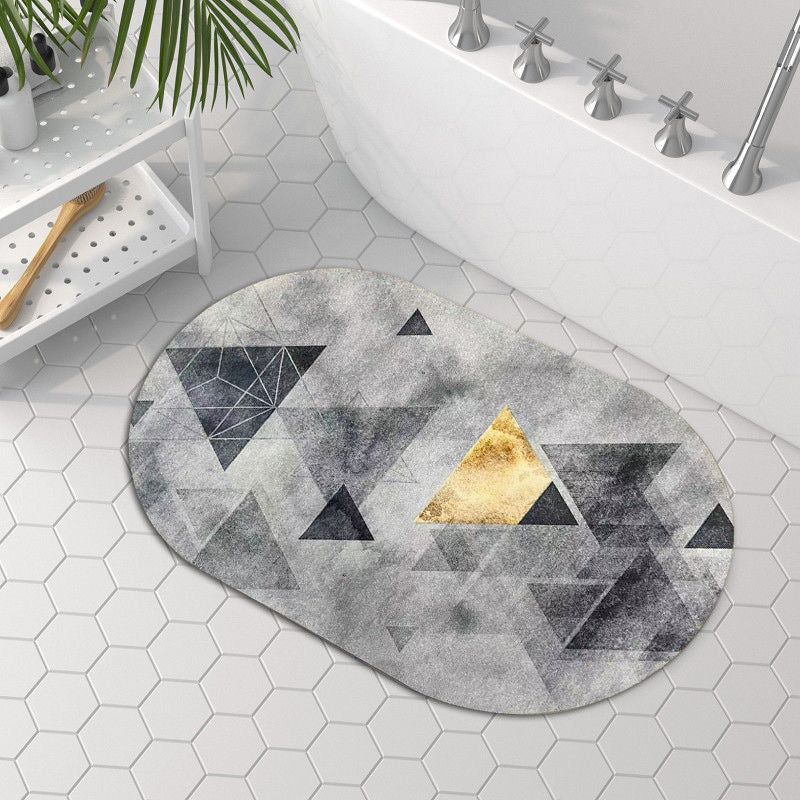 Decorative Geometric Bath Mat Bowlift