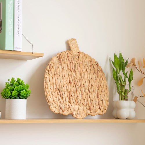Decorative Woven Pumpkin Wall Art Bowlift