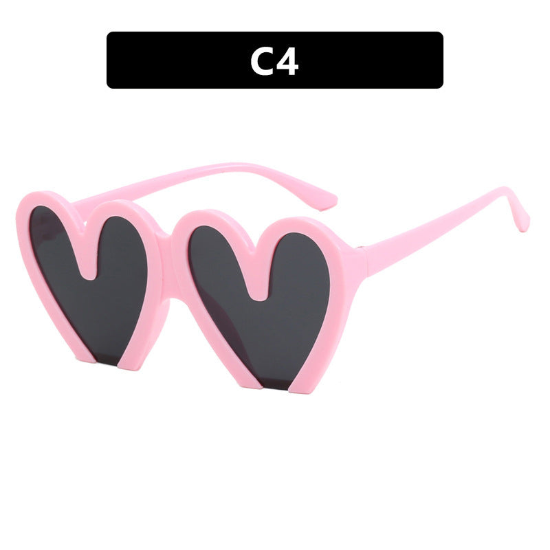 Women Heart-Shaped Sunglasses Bowlift 1780928954