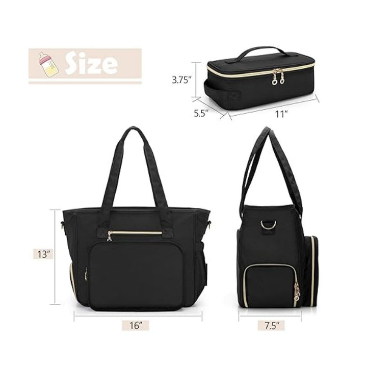 Multifunctional diaper bag with insulated compartments Bowlift