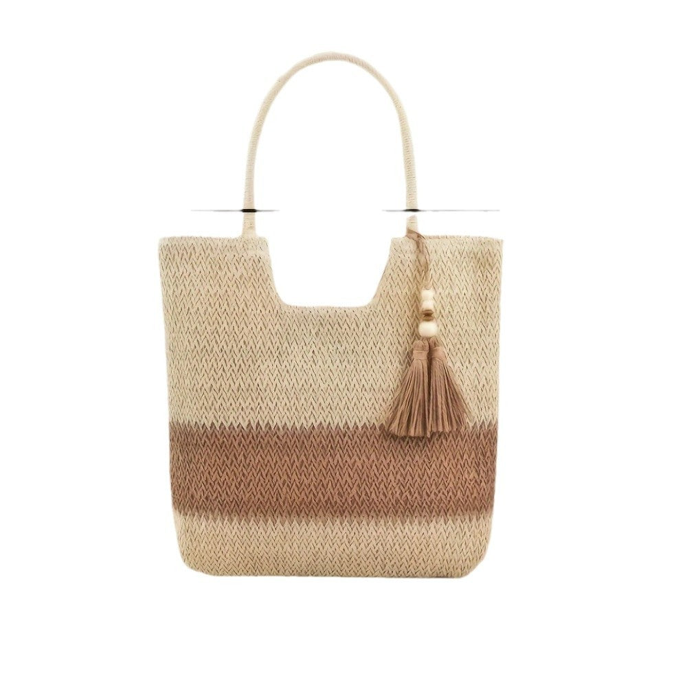 Handmade Macrame Bag with Decorative Fringes Bowlift