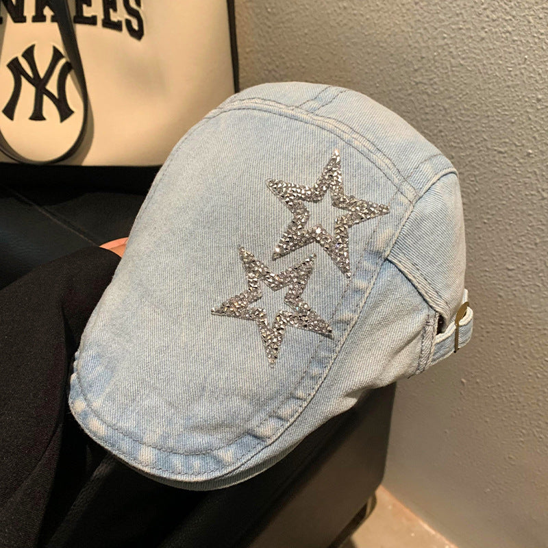 Vintage-Inspired Denim Cap