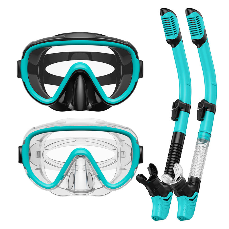 Premium dive mask with anti-fog function and flexible breathing tube Bowlift