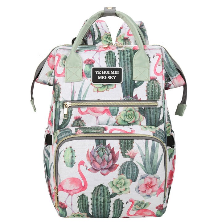 Stylish Geometric Print Backpack Bowlift