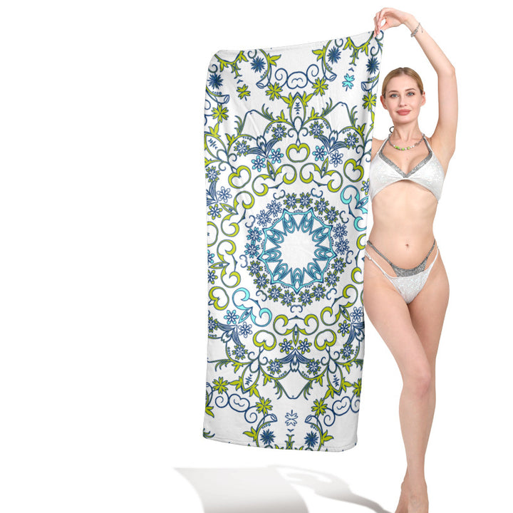 Beach towel with maritime dolphin motif Bowlift