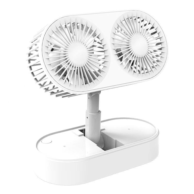 Dual-Blade Portable Desk Fan Bowlift
