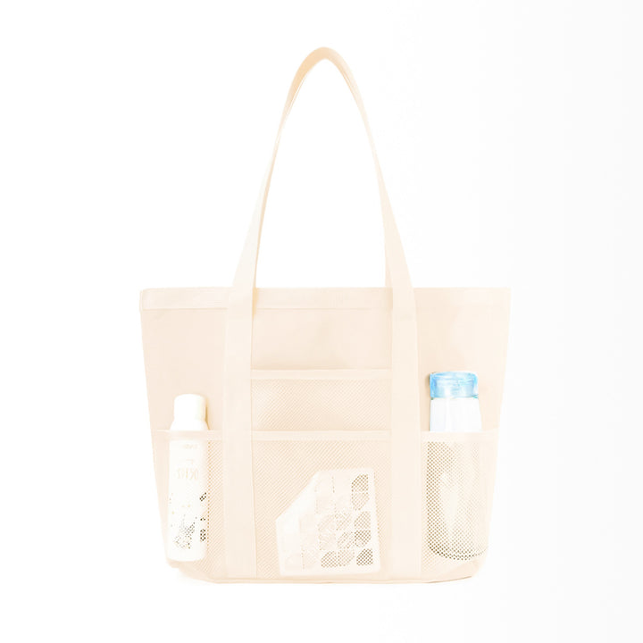 Padded shopping bag with side mesh pockets Bowlift