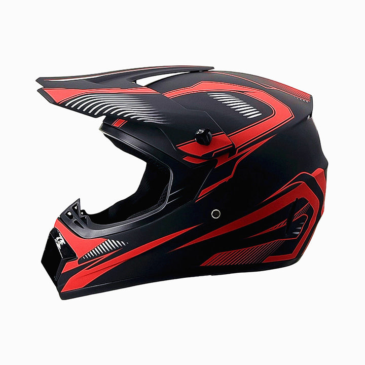 full-face motocross helmet with extended visor and reinforced chin guard Bowlift