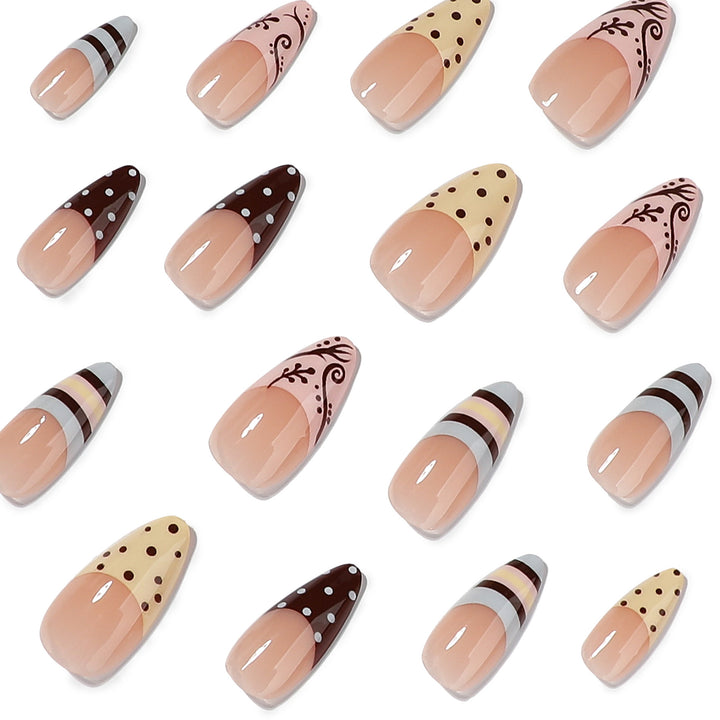 Artistic acrylic nails with enchanting dessert design Bowlift