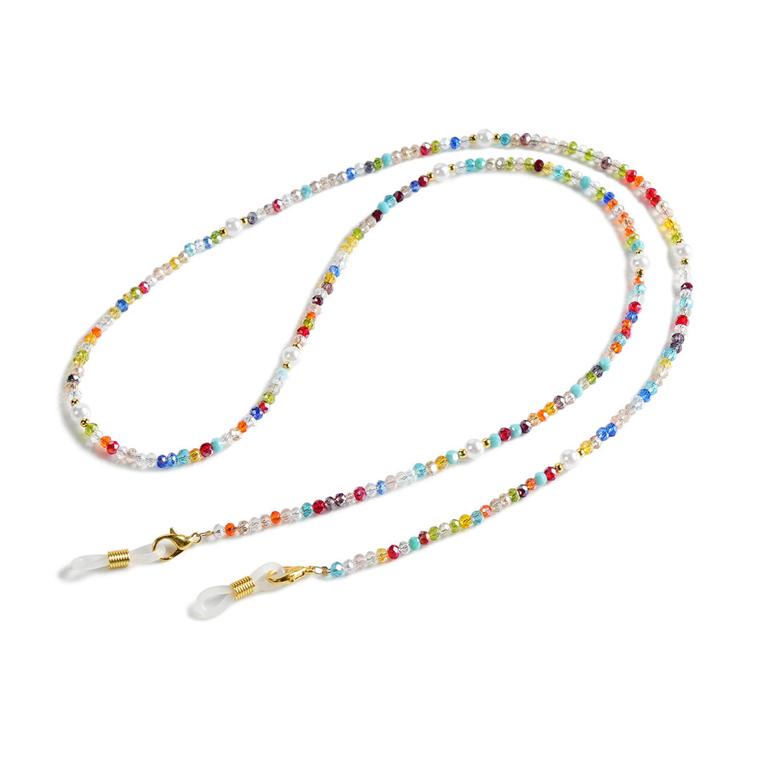 Decorative Colorful Beaded Eyewear Chain Bowlift