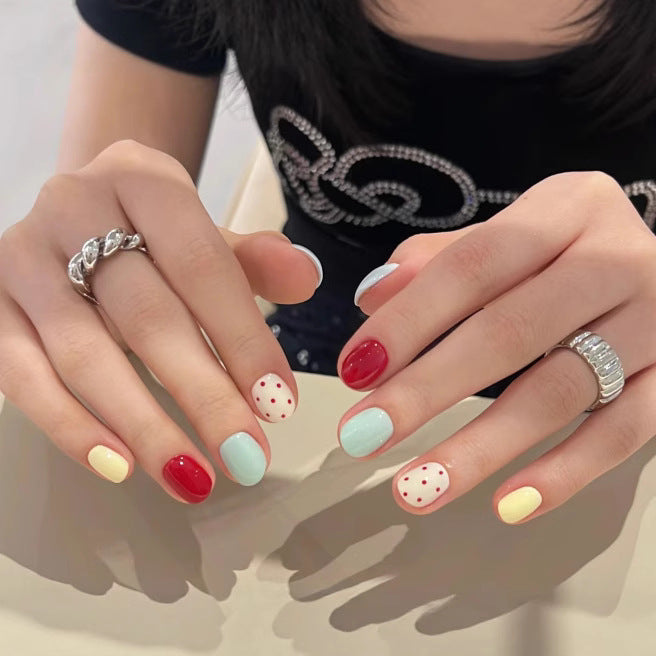 Glossy Ombre Press-On Nails Set Bowlift