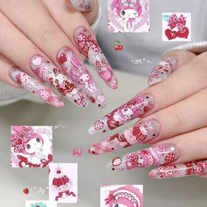Artistic Long Stiletto Nail Enhancements Bowlift