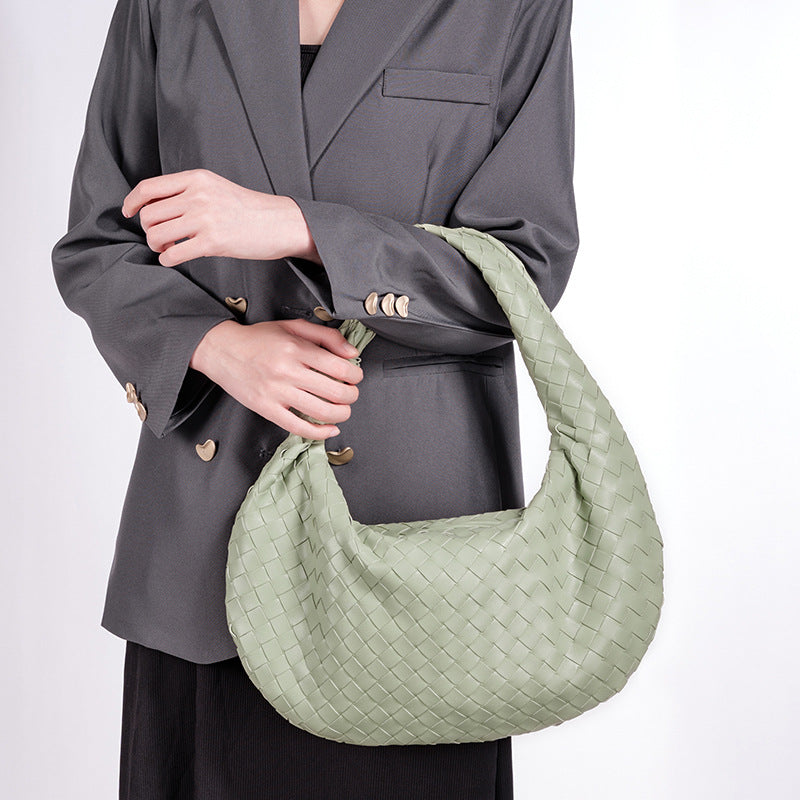 Designer Woven Handbag Bowlift