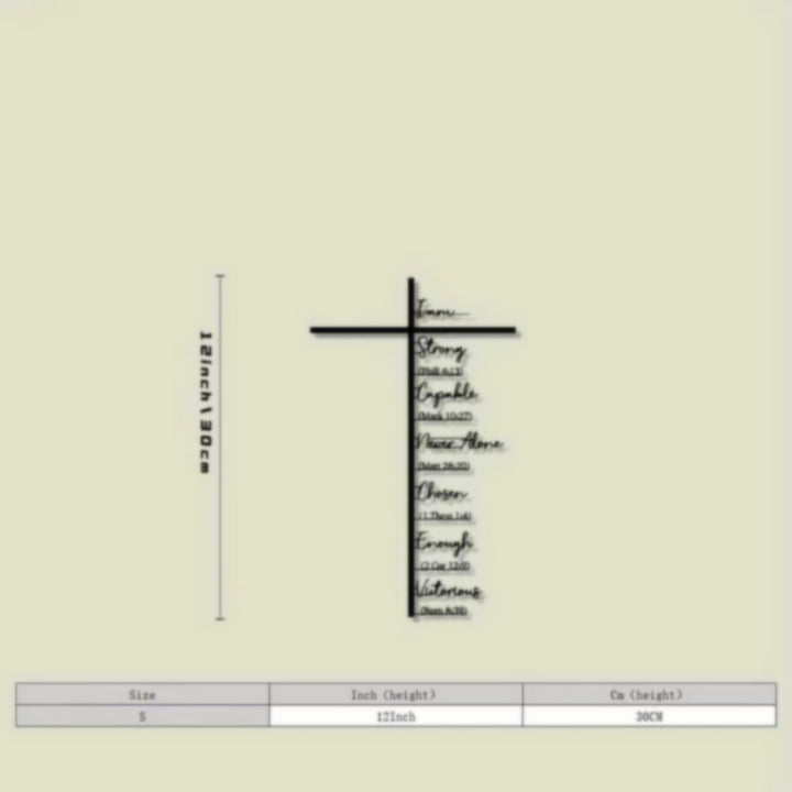 Inspirational Cross Wall Decor