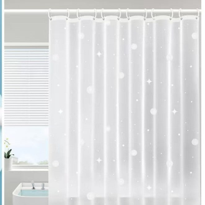 Delicate Floral Pattern Shower Curtain Bowlift