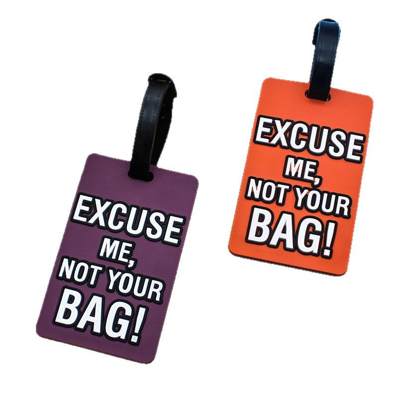 Unisex Luggage Tag with Funny Saying Bowlift