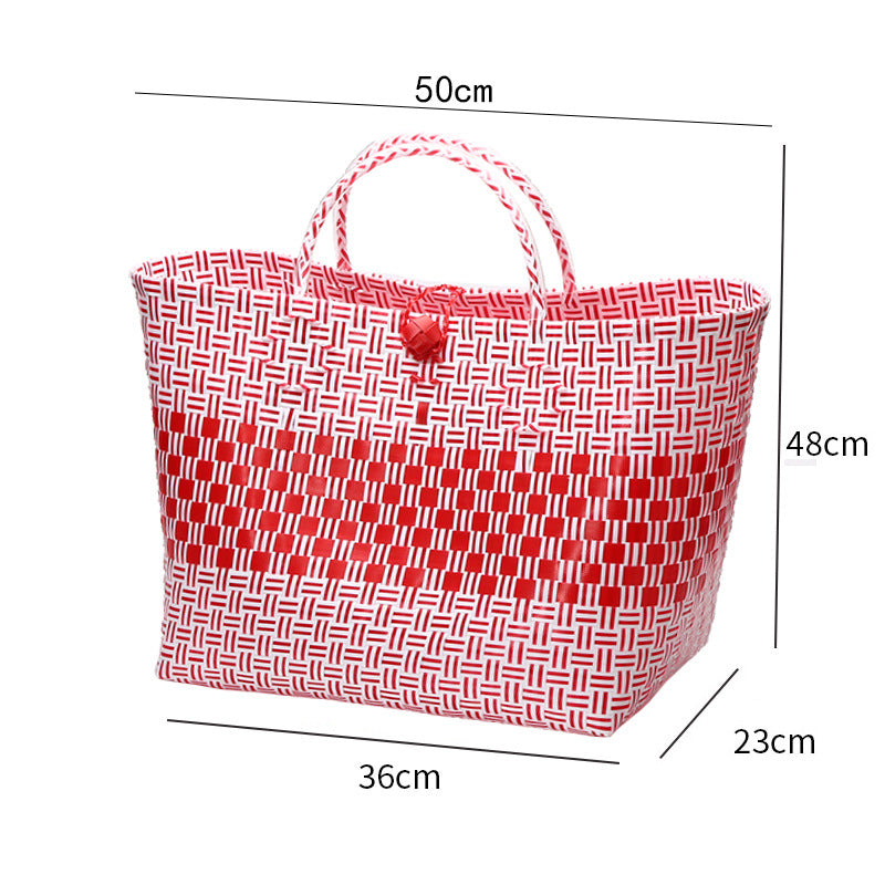 Large Capacity Woven Shopping Tote Bowlift
