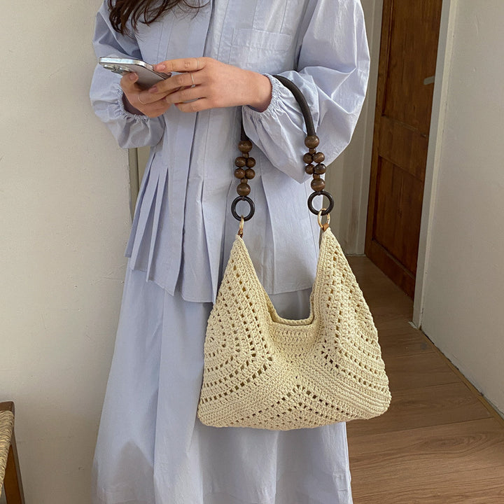 Handmade chunky knit bag Bowlift