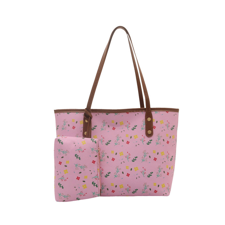 WoFloral Patterned Beach Tote Bag Bowlift