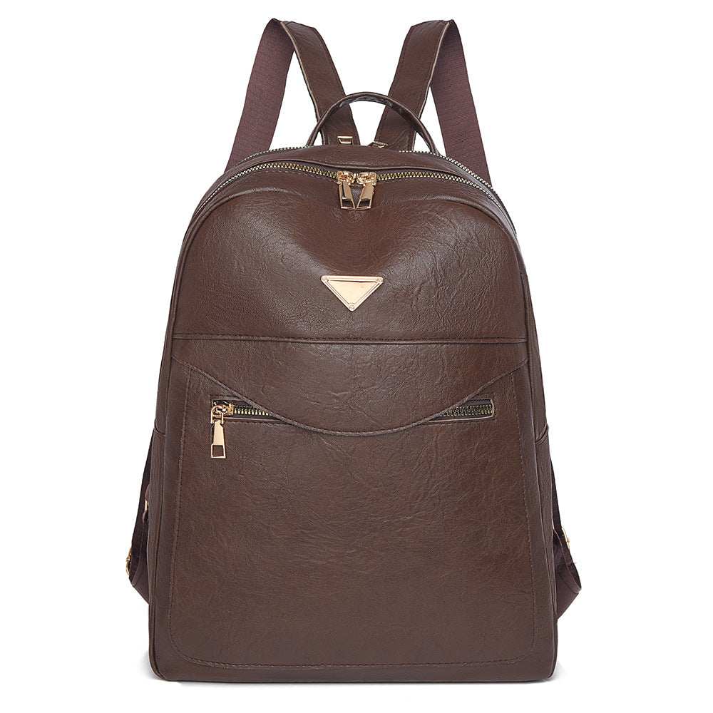 Elegant Faux Leather Backpack Bowlift