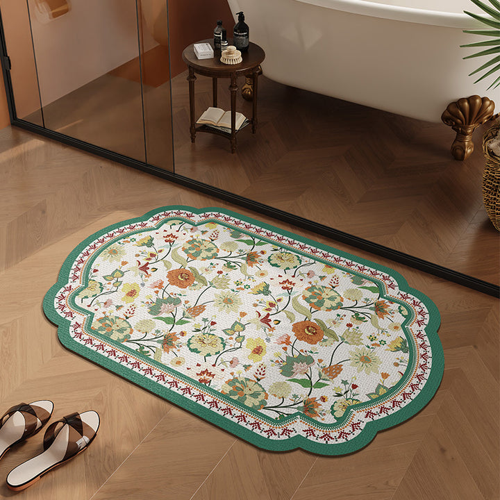 Floral Embellished Area Mat Bowlift