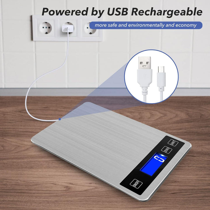 USB Rechargeable Digital Kitchen Scale