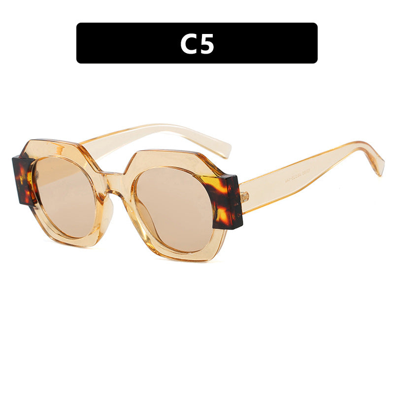 Ladies trendy sunglasses in hexagonal design Bowlift