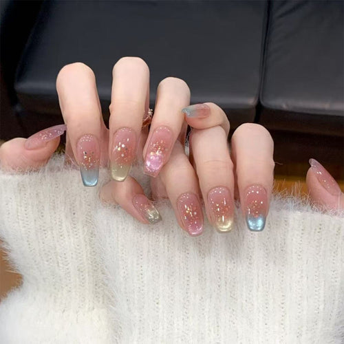 Glossy Ombre Press-On Nail Set Bowlift