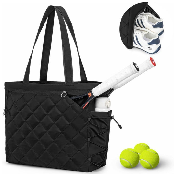Quilted Tennis Tote Bag
