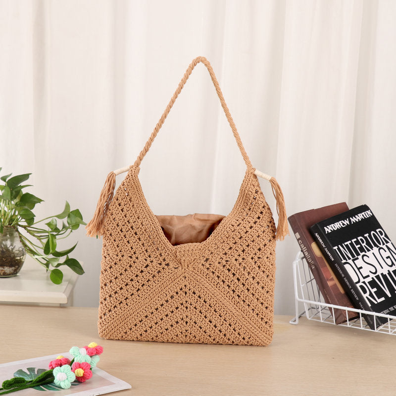 Handmade Macrame Shopper Bag Bowlift