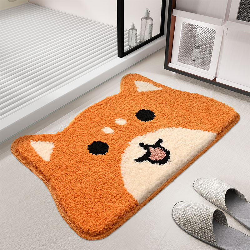 Cat-Themed Plush Bath Mat