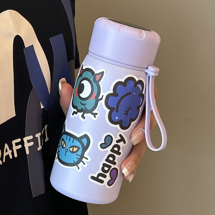 Ladies stylish water bottle with funny sticker motifs Bowlift