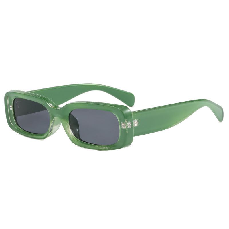 Women's fashionable sunglasses with rectangular style and UV protection Bowlift
