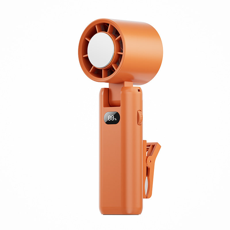 Unisex Portable Clip Fan with LED Display Bowlift